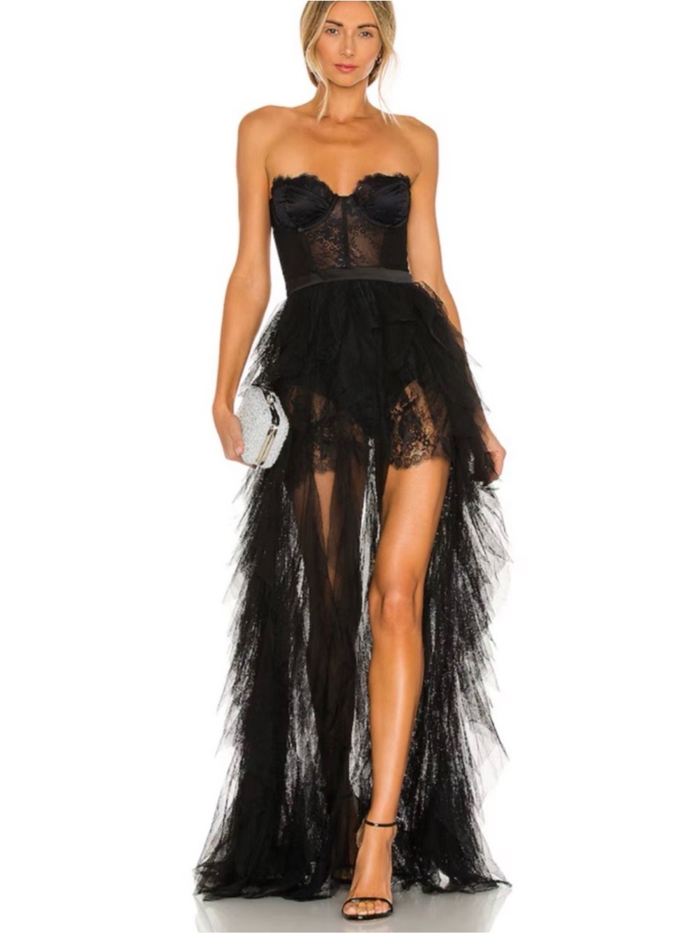 For Love & Lemons X REVOLVE Black Bustier Gown! Currently $359 on Revolve!